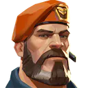 Valorant's agent Brimstone's portrait