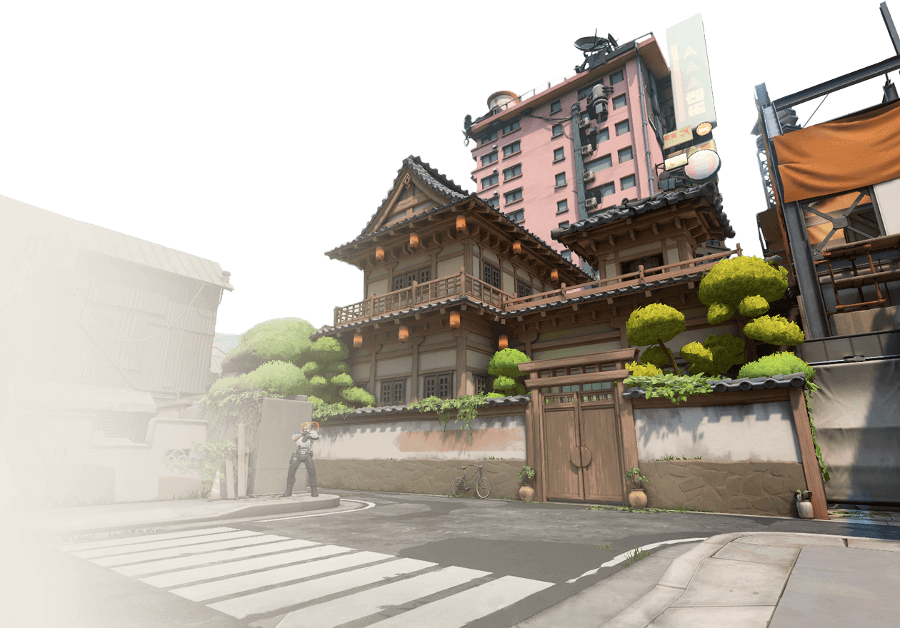 A view of the Valorant map called Split